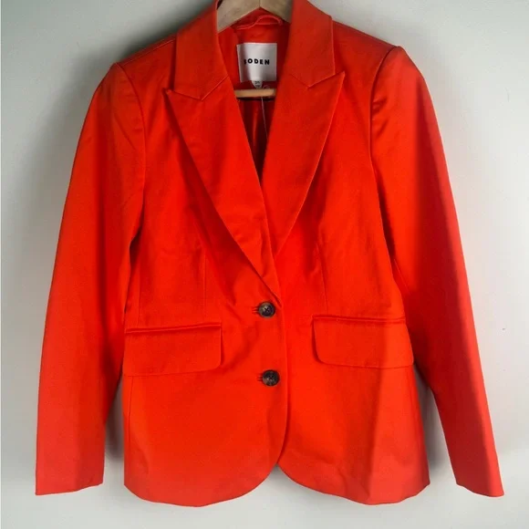 NWT Boden Classic Blazer Orange Women's Size 4P Career Business Office - Picture 1 of 12